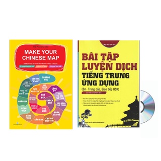 Sách-Combo:Make your chinese map - Phiên bản mới 2021 + Bài tập luyện dịch tiếng Trung ứng dụng sơ trung cấp +DVD