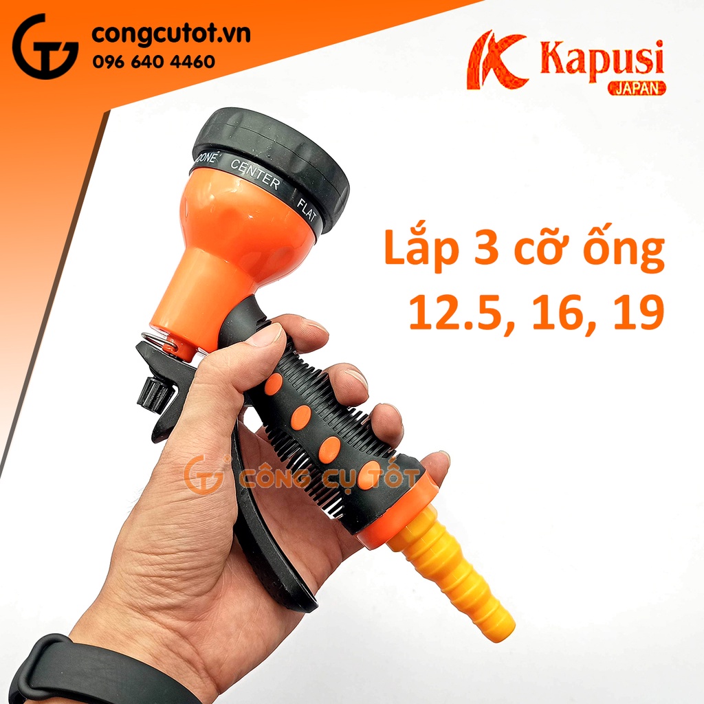 Vòi tưới cây đa chức năng 7 chế độ Kapusi K-8816