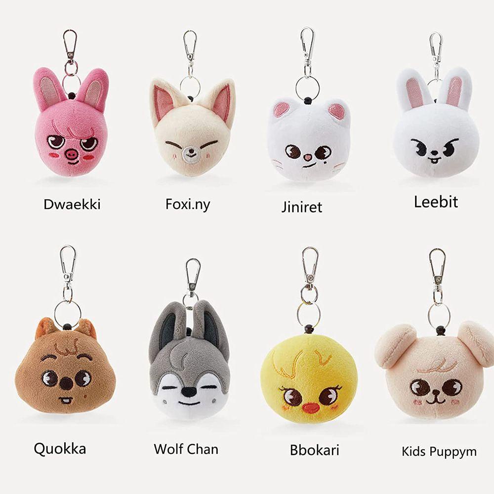 LILYES Móc Khóa Hình Búp Bê Nhồi Bông Dễ Thương