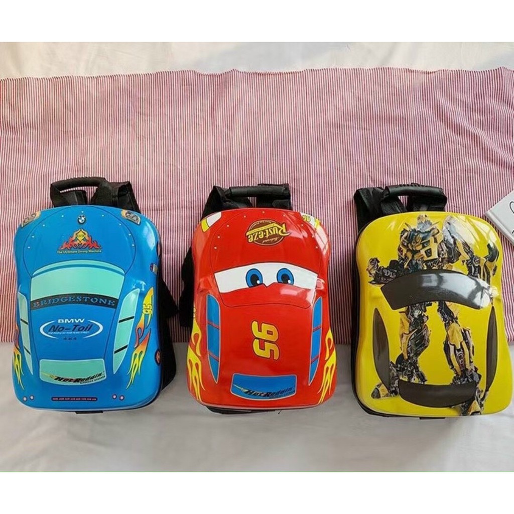 Balo Đi Học Hình Ô Tô Dễ Thương Cho Bé Mẫu Giáo TX041