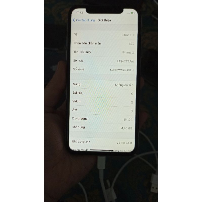 Điện thoại Iphone X 64g - 256g quốc tế mới 98%  Fullbox