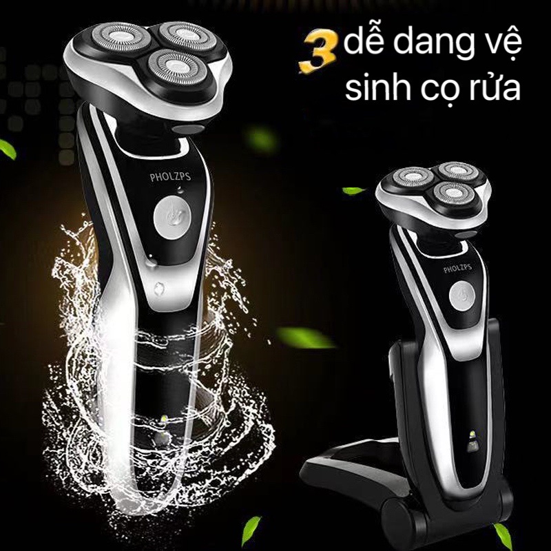 Máy cạo râu đa năng , máy cạo râu 3in 1 thông minh chống nước cao cấp