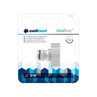 Cút nối nhanh nguồn nước ren trong Cellfast Ideal Line 3/4″ - 50-655 - ban công xanh