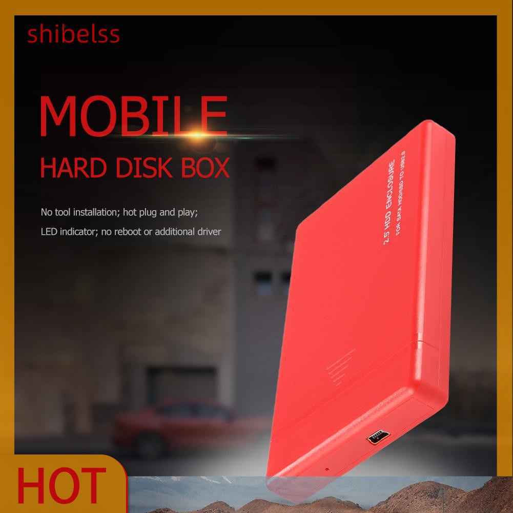 Hộp Đựng Ổ Cứng Ngoài Shibelss 2.5 Inch Usb2.0 Sata | BigBuy360 - bigbuy360.vn