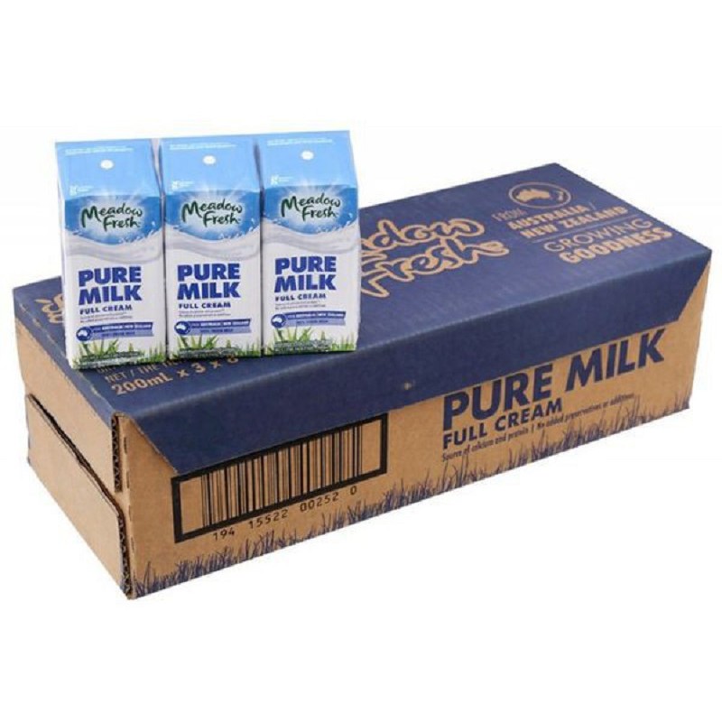 Sữa Meadow Fresh Pure Milk Nguyên Kem 200ml [Date 19/05/2021]