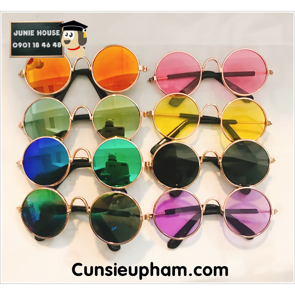 Kính mát nhiều màu dành cho chó mèo nhỏ