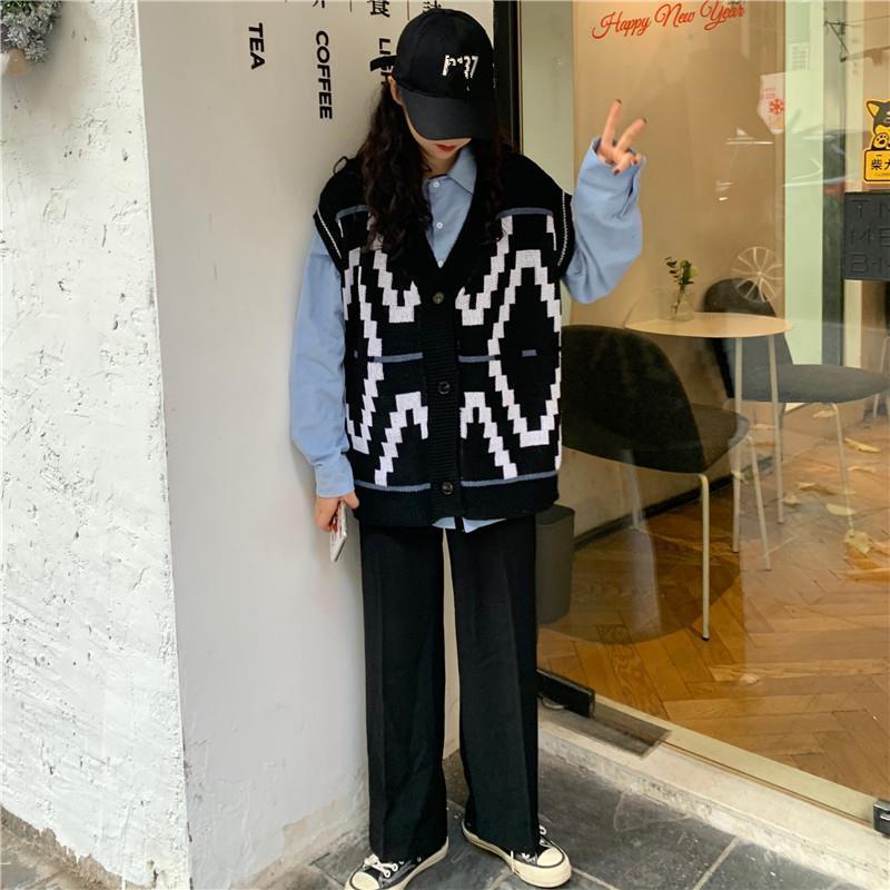 Áo khoác Cardigan dệt kim sát nách thời trang thu đông | BigBuy360 - bigbuy360.vn