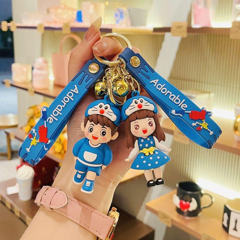 Móc Chìa Khóa Hình Doraemon Dễ Thương Dành Cho Cặp Đôi