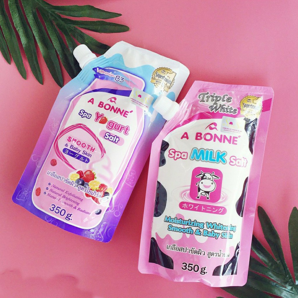 Muối tắm sữa bò tẩy tế bào chết A Bonne Spa Milk Salt Thái Lan 350gr | BigBuy360 - bigbuy360.vn