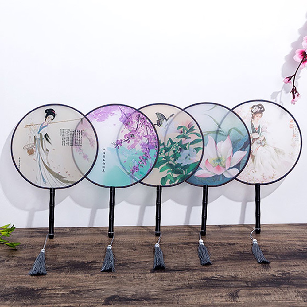 Quạt cầm tay chống nắng phong cách Trung Hoa cổ điển