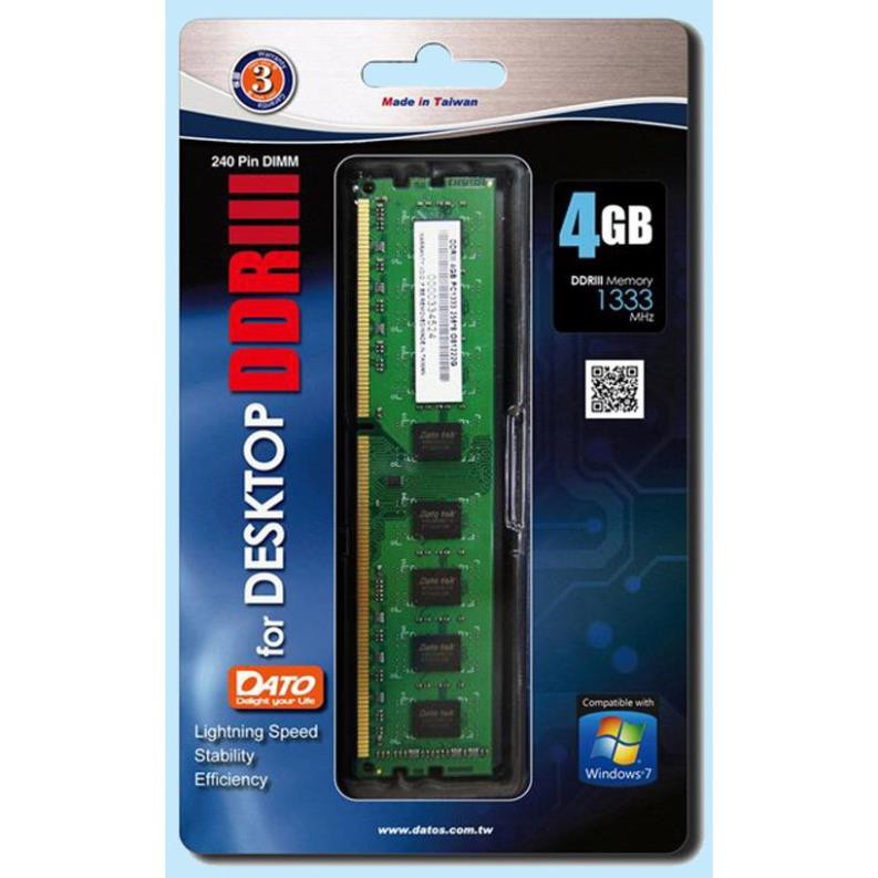 Bộ nhớ trong RAM DATO DDR3 4GB Bus 1600MHz