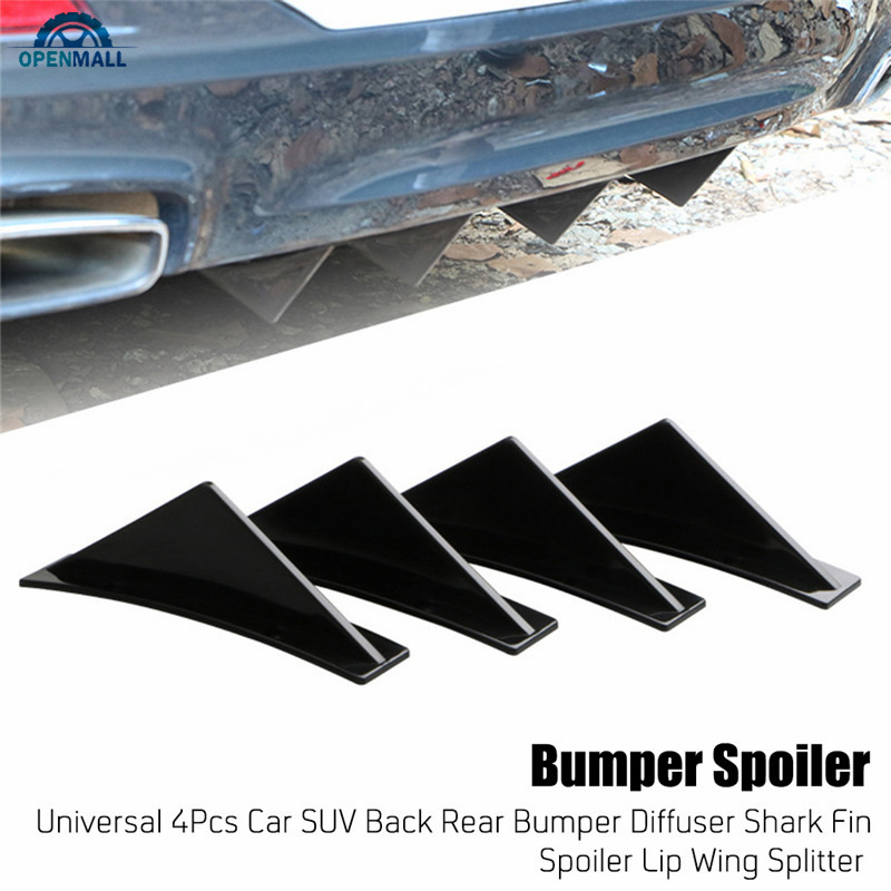 Set 4 Phụ Kiện Trang Trí Thanh Chắn Sau Xe Ô Tô