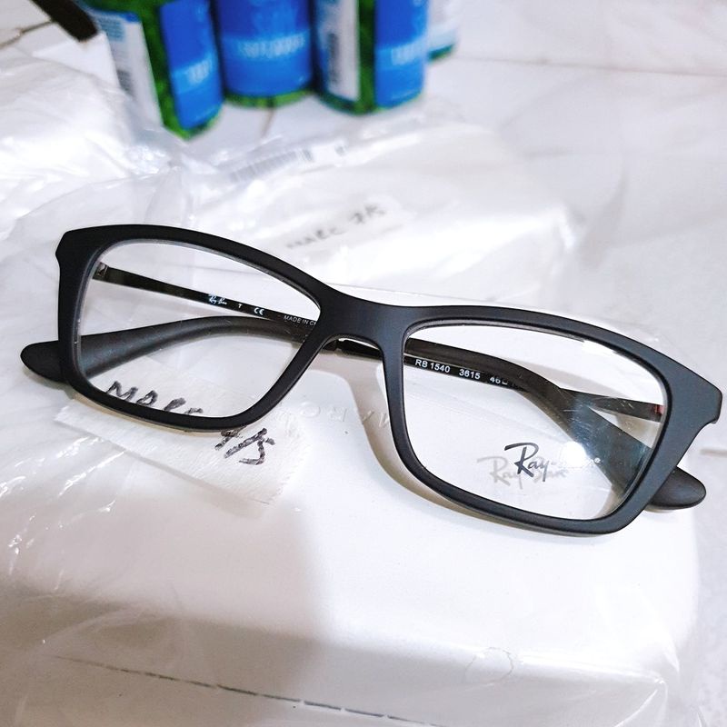 Gọng kính cận trẻ em Rayban RB1540 3615 (46-14-125mm) màu đen Full Box ⚜️Hàng Authentic⚜️