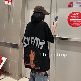 Áo thun cô gái tóc xù nam nữ ulzzang unisex 1hitshop