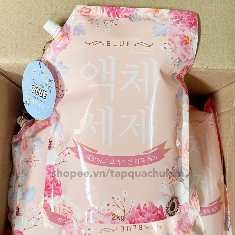 Nước Giặt Xả Blue Hàn Quốc Hương Thảo Mộc Chính Hãng 2000ML
