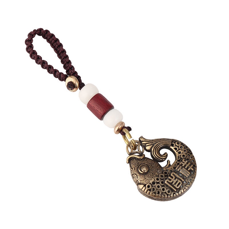 Móc Khóa Cầu May Mắn In Chữ Lucky to Ward off Evil Pixiu Chính Hãng Dùng Làm Quà Tặng Dành Cho Nam Và Nữ