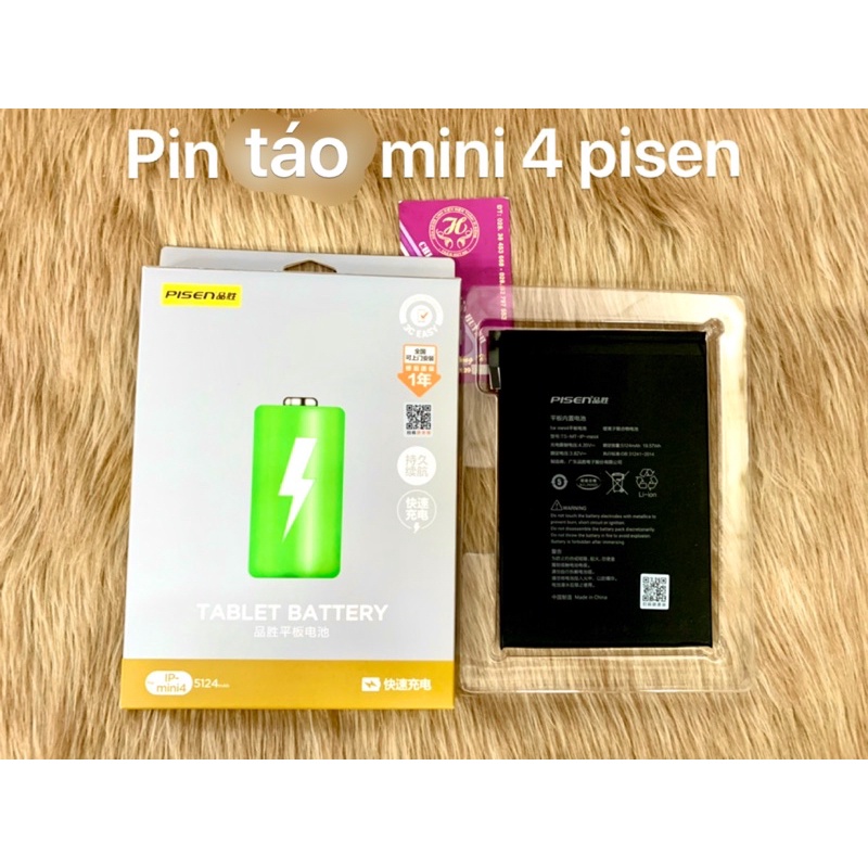 pin tab táo mini 4 pisen (như hình chụp)