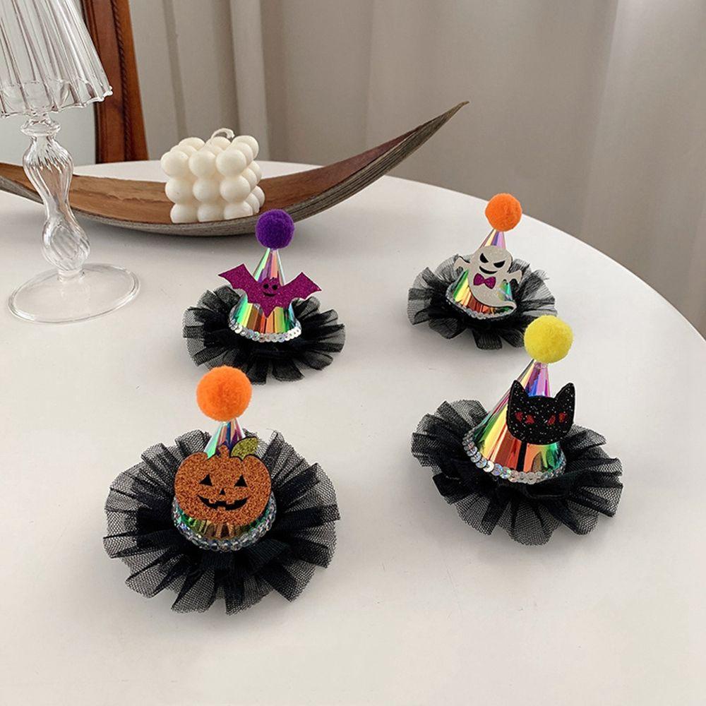 Kẹp Tóc Hình Nón Halloween Dễ Thương Cho Bé