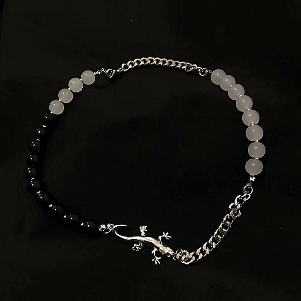 Dây chuyền mặt hình tắc kè phong cách hip hop thời trang harajuku hàn quốc