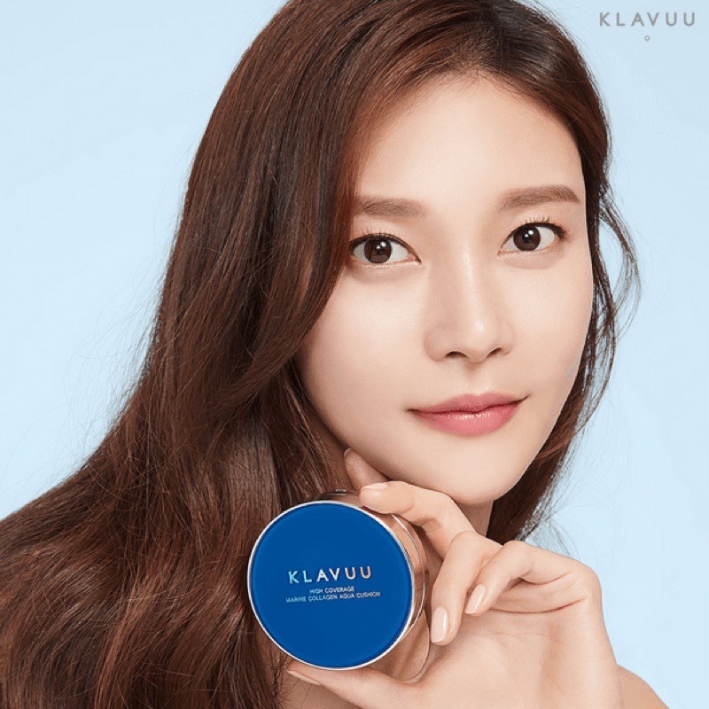 KLAVUU - Phấn nước Blue pearlsation HIgh Coverage Marine Collagen Aqua Cushion