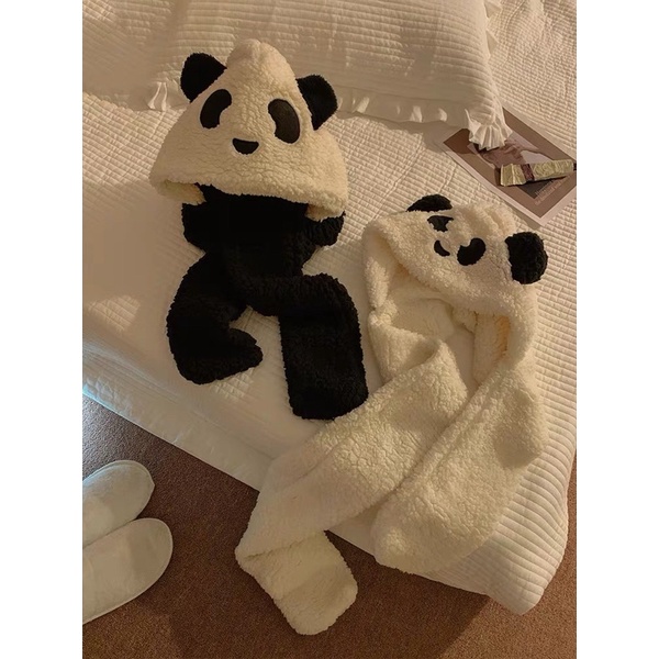 Mũ gấu trúc siêu ấm siêu cute