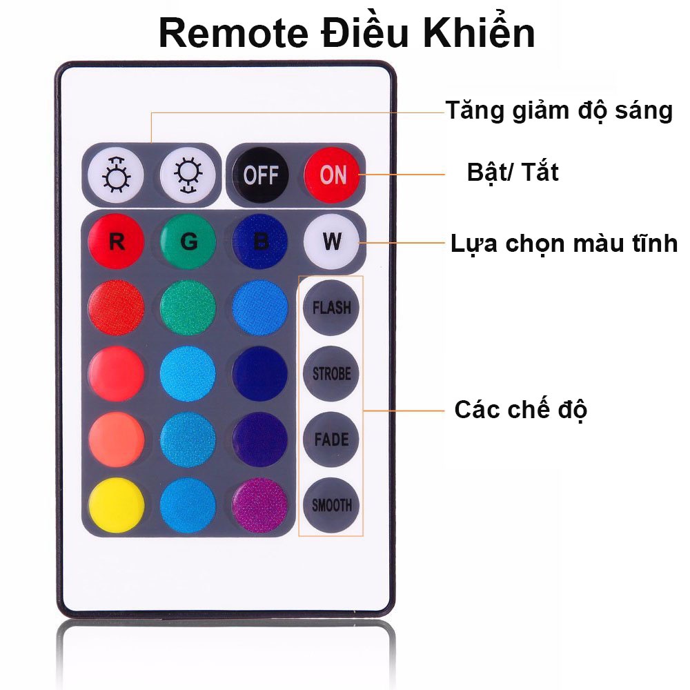 Đèn Led Gầm Ghế Ô Tô Chế Đố 7 Màu - Có Kèm Remote Điều Khiển Chế Độ Nháy Tự Điều Chỉnh CARZONE.TOP