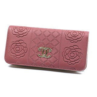 Ví Da Nữ Cầm Tay Dập Hoa Chìm Sang Trọng