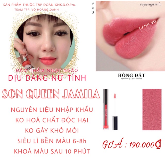 SON KEM SIÊU LÌ QUEEN JAMILA ( TẶNG KÈM DẦU TẨY TRANG VÀ MASCARA )