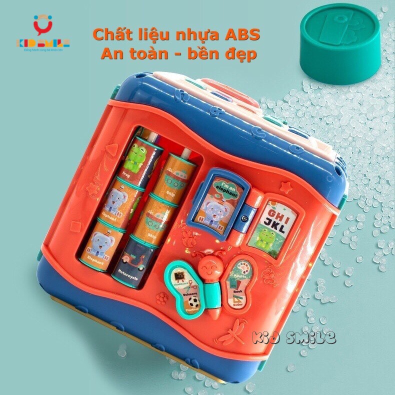 Đồ chơi trẻ em hộp đa năng 6 mặt 8 trong 1 phát triển toàn diện các kỹ năng cho bé từ 1-3 tuổi - DOZKIDZ