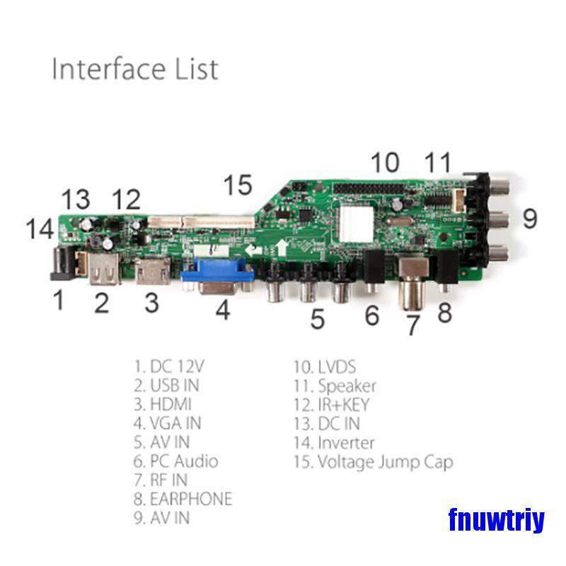 Bảng Mạch Điều Khiển Tv Lcd Kỹ Thuật Số Dvb-T2 / T / C 3663 | BigBuy360 - bigbuy360.vn