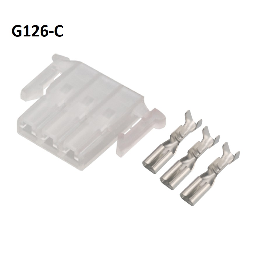 G126-Đầu nối công tắc đèn pha lái ba dây 3 lỗ