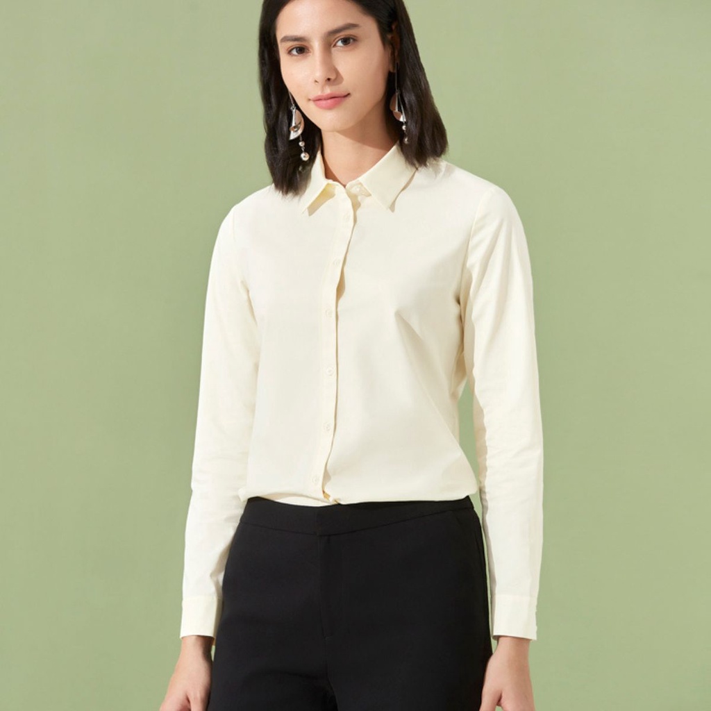 Áo Sơ Mi Nữ Tay Dài G2000  Màu Vàng