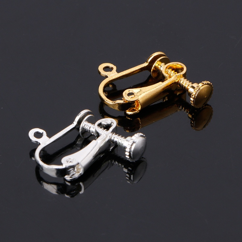 Bông Tai Chuyển Đổi Dạng Kẹp Không Cần Xỏ Lỗ Kèm Miếng Đệm