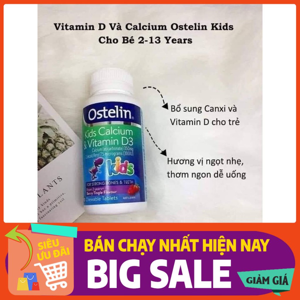 [SALES SỐC] OSTELIN KID CALCIUM & VITAMIN D3 - CANXI KHỦNG LONG