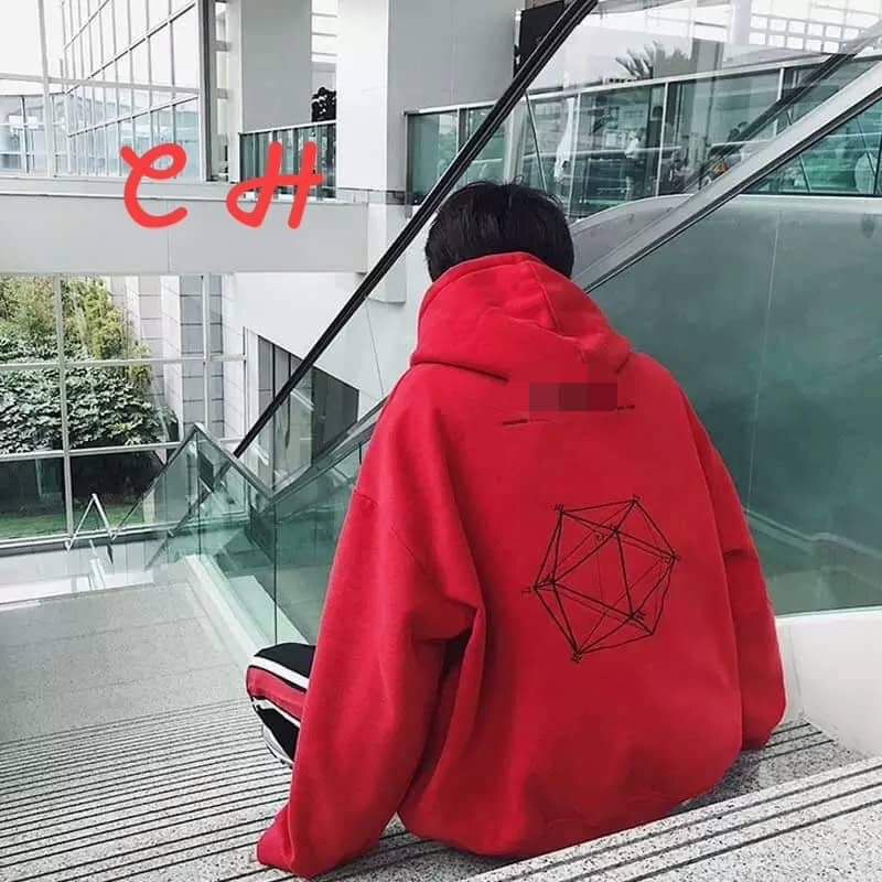 Áo hoodie quả cầu hình học cực chất CHU0412