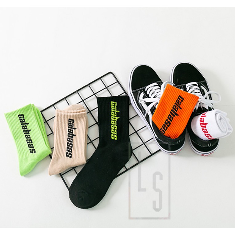Tất Vớ Kanye CALABASAS Cao Cổ 6 Màu - Tất CALABASAS Streetwear
