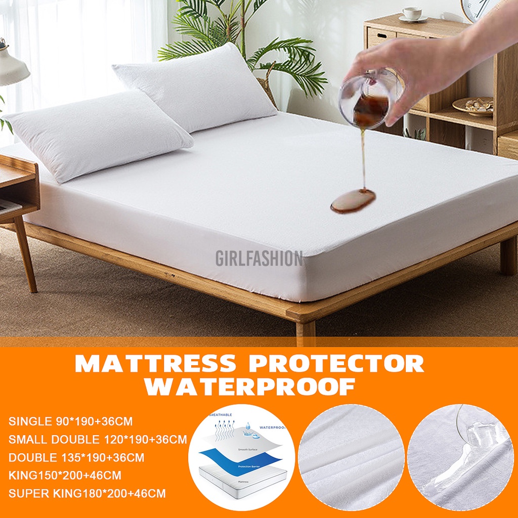 All Size Fully Fitted Cotton Terry Knitted Mattress Protector Topper Sheet Cover