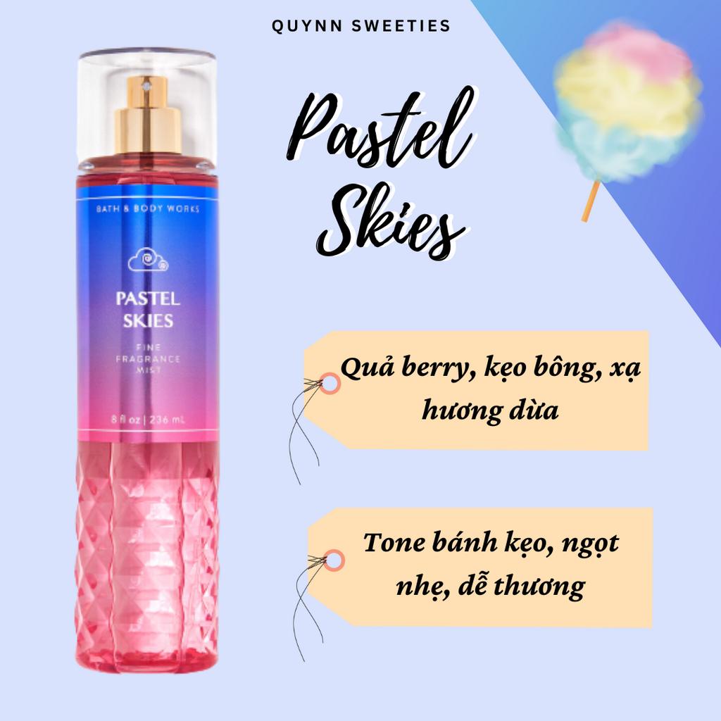 BILL MỸ- Xịt thơm body mist của Bath and body works- Pastel Skies