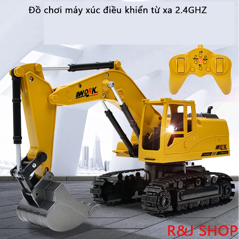 ô tô đồ chơi Đồ chơi trẻ em máy xúc điều khiển từ xa 2.4G Loạt xe kỹ thuật