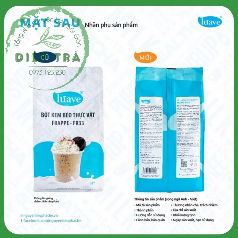 Bột Sữa Kem Béo / Đá Xay / Cacao Luave Gói 1kg