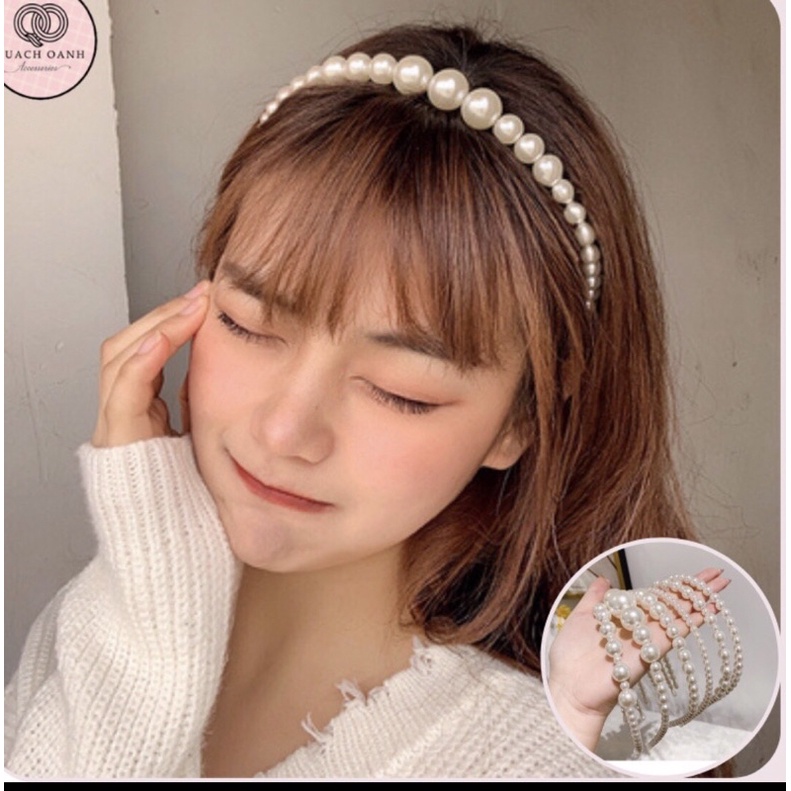 ❤️❤️❤️Bờm hạt trai nhân tạo xinh xắn