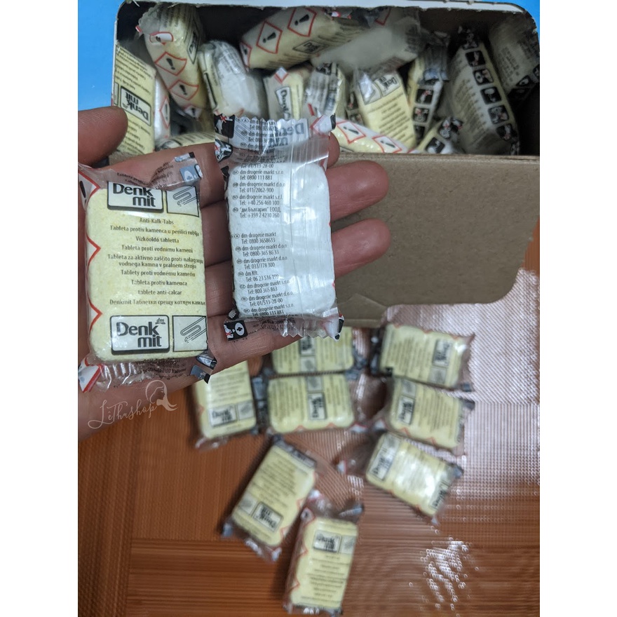 [Nội địa Đức]  Viên vệ sinh máy giặt Denkmit làm sạch, hiệu quả, an toàn