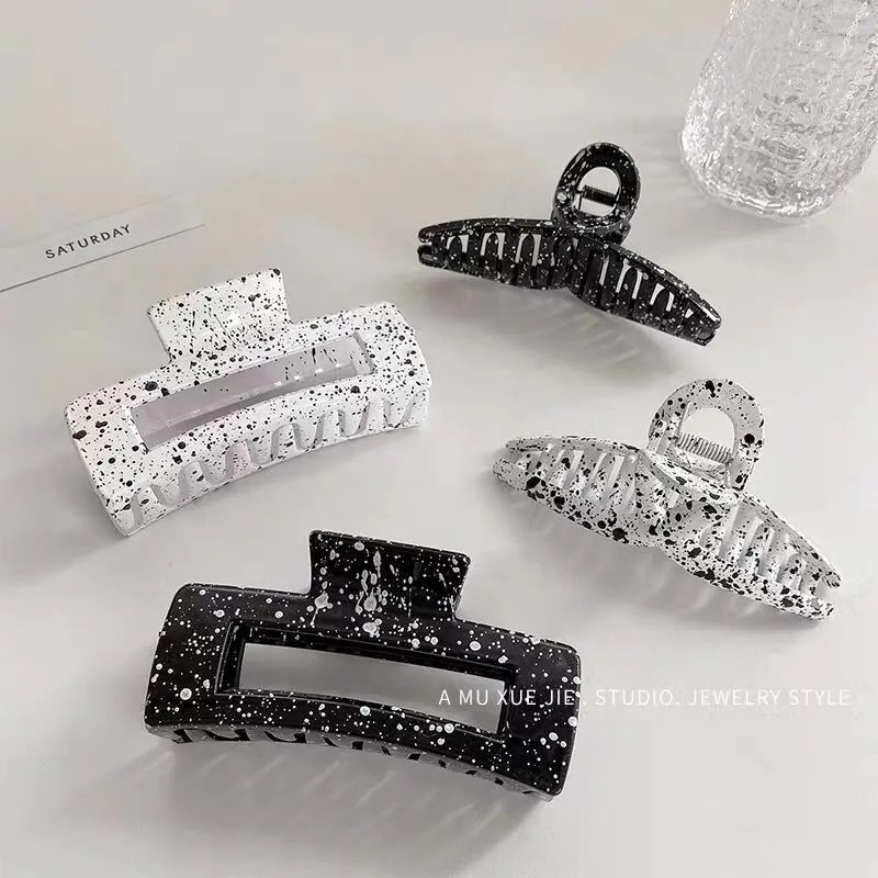 Kẹp Tóc Càng Cua Hàn Quốc Hottrend Nữ Đẹp Màu Bò Sữa