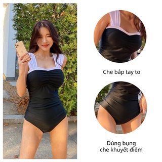 [HÀNG NHẬP 2 LỚP] Bikini 1 mảnh che bụng, Đồ bơi kín đáo che bụng