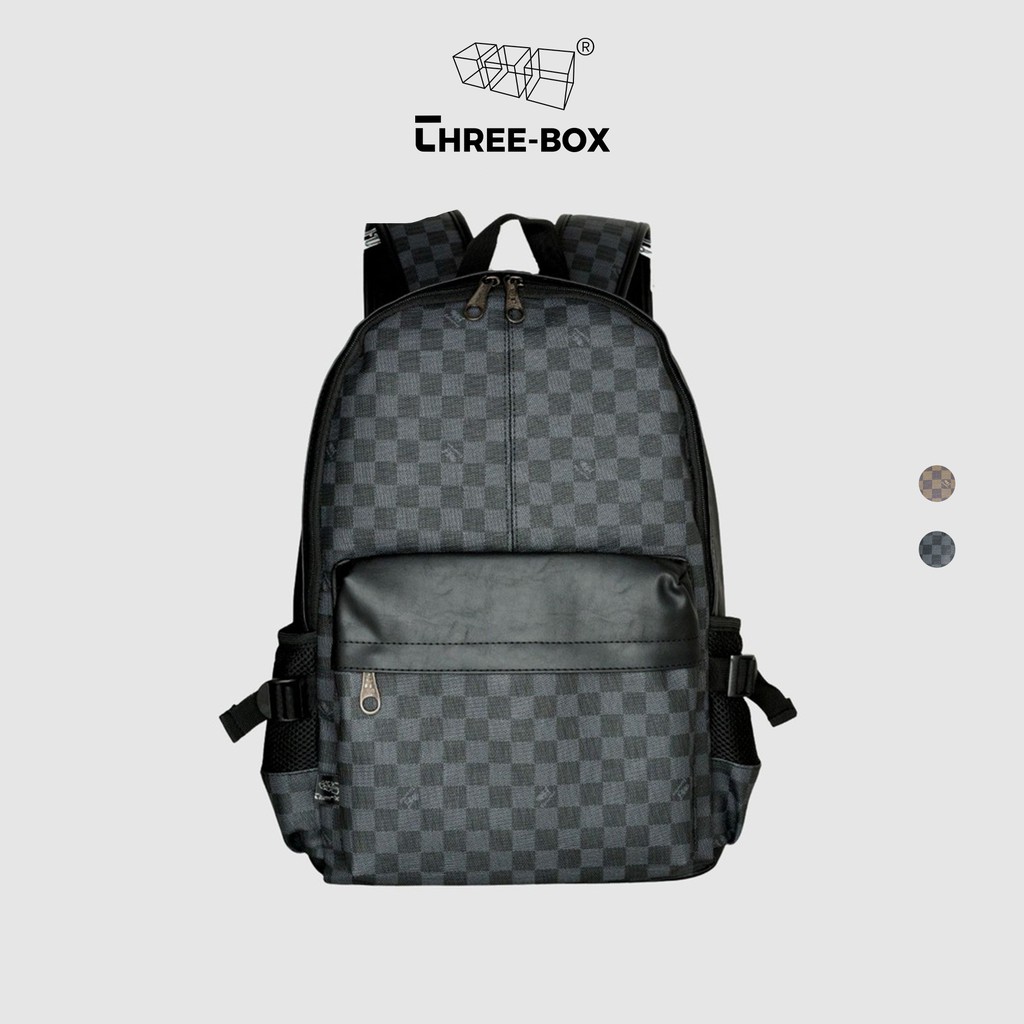 Balo da thời trang Unisex Old School Backpack họa tiết Damier Three-Box