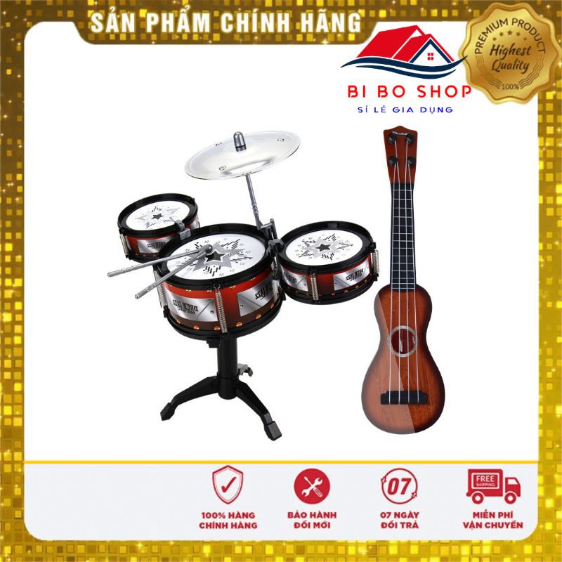 Bộ đồ chơi trống jazz và đàn guitar cho bé - BI BO SHOP