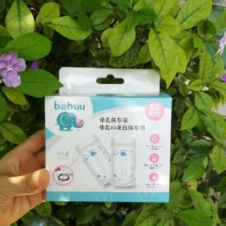 Hộp 50 túi trữ sữa babuu 250ml