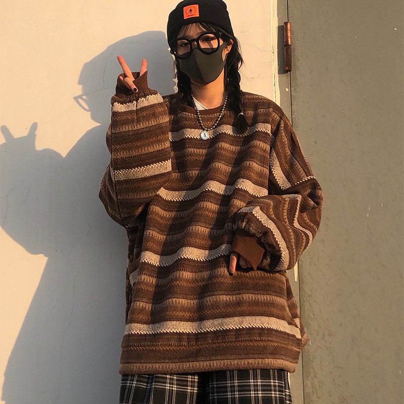 Áo len unisex họa tiết size M L