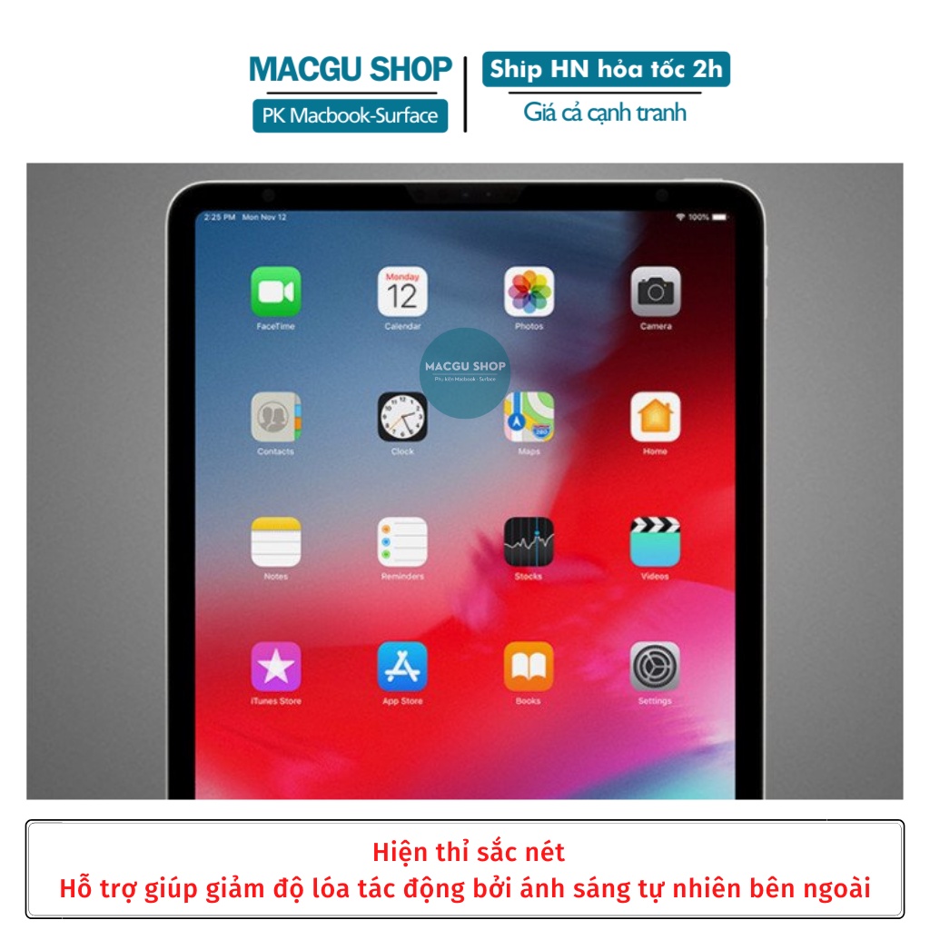 DÁN MÀN HÌNH IPAD dạng giấy (DÁN PAPER) chuyên dụng để vẽ- Dán ipad air, ipad pro