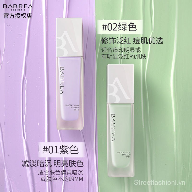 Kem lót trang điểm BABREA dưỡng ẩm kiềm dầu làm sáng da che phủ lỗ chân lông chính hãng | BigBuy360 - bigbuy360.vn